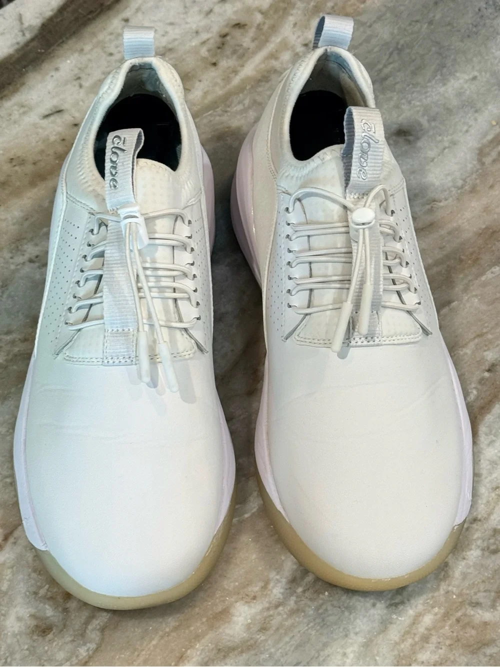 Women’s CLOVE Classic Brilliant white bungee athletic shoes- Size 10 - Picture 3 of 9